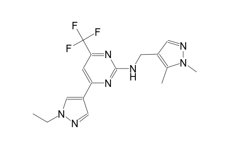 2-pyrimidinamine, N-[(1,5-dimethyl-1H-pyrazol-4-yl)methyl]-4-(1-ethyl-1H-pyrazol-4-yl)-6-(trifluoromethyl)-
