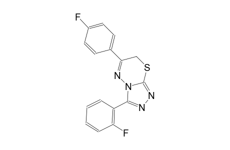 3-(2-fluorophenyl)-6-(4-fluorophenyl)-7H-[1,2,4]triazolo[3,4-b][1,3,4]thiadiazine