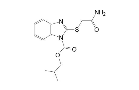 isobutyl 2-[(2-amino-2-oxoethyl)sulfanyl]-1H-benzimidazole-1-carboxylate