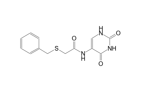 2-(benzylsulfanyl)-N-(2,4-dioxo-1,2,3,4-tetrahydro-5-pyrimidinyl)acetamide