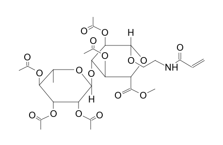 METHYL [(2-ACRYLAMIDOETHYL)-2,4-DI-O-ACETYL-3-O-(2,3,4-TRI-O-ACETYL-ALPHA-L-RHAMNOPYRANOSYL)-BETA-D-GLUCOPYRANOSIDE]URONATE