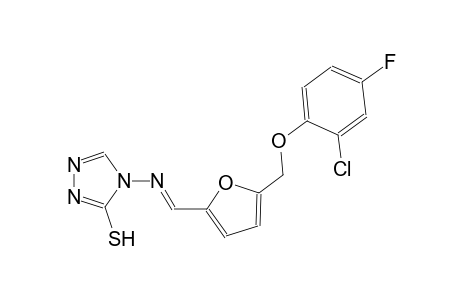 4-[((E)-{5-[(2-chloro-4-fluorophenoxy)methyl]-2-furyl}methylidene)amino]-4H-1,2,4-triazole-3-thiol