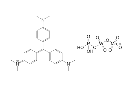 Methanaminium, N-[4-[bis[4-(dimethylamino)phenyl]methylene]-2,5-cyclohexadien-1-ylidene]-N-methyl-, phosphotungstomolybdic acid, salt
