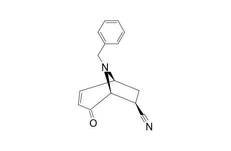 8-Benzyl-2-oxo-8-azabicyclo[3.2.1]oct-3-ene-7-exo-carbonitrile