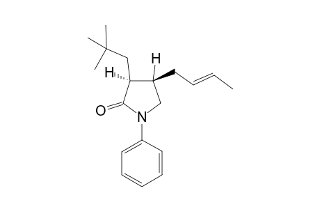 (trans)-3-(2',2'-Dimethylpropyl)-1-phenyl-4-(3"-butenyl)-pyrrolidin-2-one
