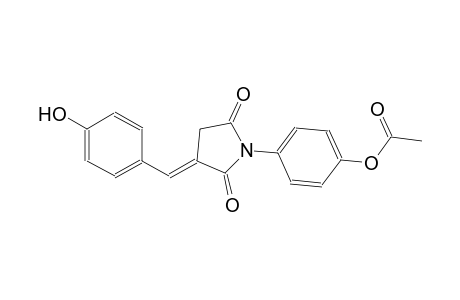2,5-pyrrolidinedione, 1-[4-(acetyloxy)phenyl]-3-[(4-hydroxyphenyl)methylene]-, (3E)-