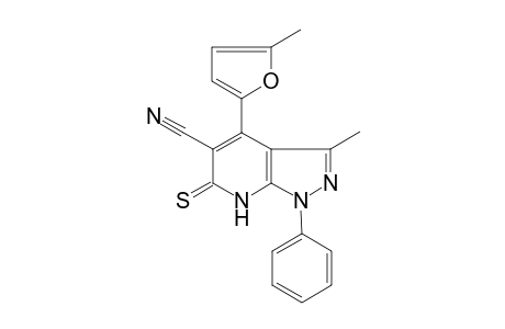 3-Methyl-4-(5-methyl-2-furyl)-1-phenyl-6-thioxo-6,7-dihydro-1H-pyrazolo[3,4-b]pyridine-5-carbonitrile