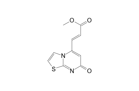 2-Propenoic acid, 3-(7-oxo-7H-thiazolo[3,2-a]pyrimidin-5-yl)-, methyl ester, (E)-