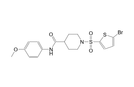 1-[(5-bromo-2-thienyl)sulfonyl]-N-(4-methoxyphenyl)-4-piperidinecarboxamide