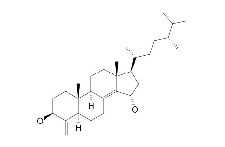 (3S,5R,9R,10R,13R,15S,17R)-17-[(2R,5R)-5,6-dimethylheptan-2-yl]-10,13-dimethyl-4-methylidene-1,2,3,5,6,7,9,11,12,15,16,17-dodecahydrocyclopenta[a]phenanthrene-3,15-diol
