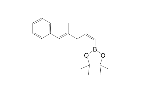 4,4,5,5-Tetramethyl-2-((4E)-4-methyl-5-phenylpenta-1,4-dienyl)-1,3,2-dioxaborolane