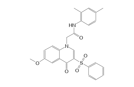 1-quinolineacetamide, N-(2,4-dimethylphenyl)-1,4-dihydro-6-methoxy-4-oxo-3-(phenylsulfonyl)-