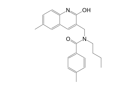 N-butyl-N-[(2-hydroxy-6-methyl-3-quinolinyl)methyl]-4-methylbenzamide