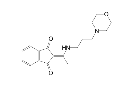 2-(1-{[3-(4-morpholinyl)propyl]amino}ethylidene)-1H-indene-1,3(2H)-dione