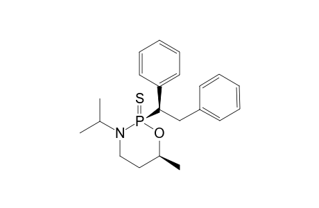 (S)-(2l,6l,1'u)-6-Methyl-2-(1',2'-diphenylethyl)-3-(1-methylethyl)-1,3,2-oxazaphosphorinane-2-sulfide