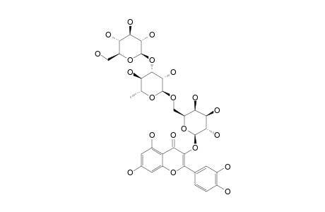 QUERCETIN-3-O-BETA-D-GLUCOPYRANOSYL-(1->3)-ALPHA-L-RHAMNOPYRANOSYL-(1->6)-BETA-D-GALACTOPYRANOSIDE