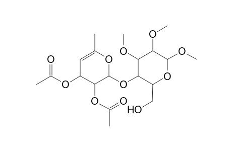 Methyl 2,3-di-O-acetyl-4,6-dideoxy-beta,D-erythro-hex-4-enorpyranosyl(1-4)-2,3-di-Omethyl-alpha,D-galactopyranoside