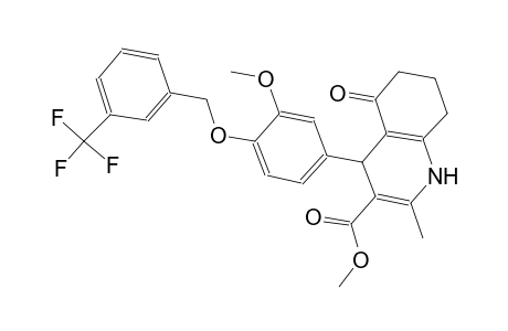 methyl 4-(3-methoxy-4-{[3-(trifluoromethyl)benzyl]oxy}phenyl)-2-methyl-5-oxo-1,4,5,6,7,8-hexahydro-3-quinolinecarboxylate