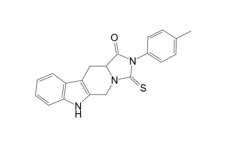 1H-Imidazo[5',1':6,1]pyrido[3,4-b]indol-1-one, 2,3,5,6,11,11a-hexahydro-2-(4-methylphenyl)-3-thioxo-