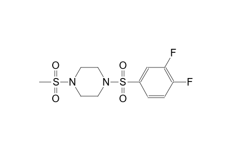 1-[(3,4-difluorophenyl)sulfonyl]-4-(methylsulfonyl)piperazine