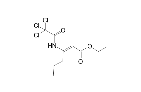 (E)-Ethyl 3-Trichloroacetylamino-2-hexenoate