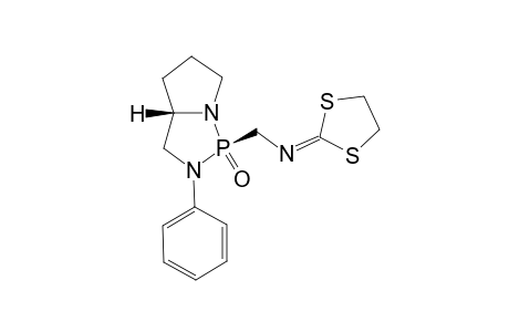 2S,5S-2-(1,3-Dithiocyclopenta-2-ylideneaminomethyl)-2-oxo-3-phenyl-1,3-diaza-2-phosphabicyclo-[3.3.0]octane