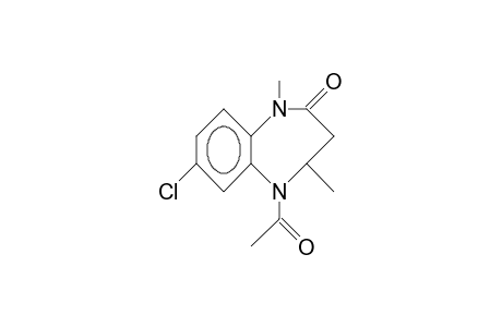 5-Acetyl-7-chloro-1,4-dimethyl-1,3,4,5-tetrahydro-2H-1,5-benzodiazepin-2-one