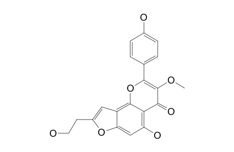 FISTULAFLAVONE-B;3-METHOXY-4',5-DIHYDROXY-7,8-[2''-(2-HYDROXYETHYL)-FURAN]-FLAVONE