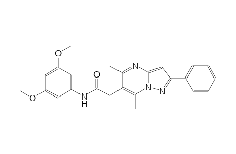 pyrazolo[1,5-a]pyrimidine-6-acetamide, N-(3,5-dimethoxyphenyl)-5,7-dimethyl-2-phenyl-