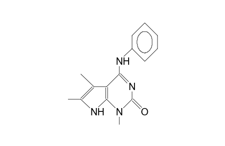 4-Anilino-1,7-dihydro-1,5,6-trimethyl-2H-pyrrolo(2,3-D)pyrimidin-2-one