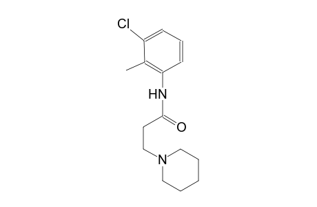 1-piperidinepropanamide, N-(3-chloro-2-methylphenyl)-