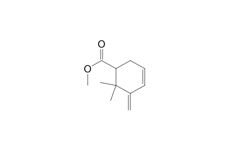 3-Cyclohexene-1-carboxylic acid, 6,6-dimethyl-5-methylene-, methyl ester