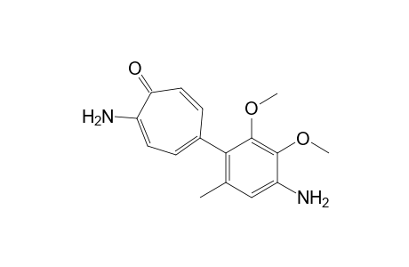 2-Amino-5-(4-amino-2,3-dimethoxy-6-methylphenyl)tropone