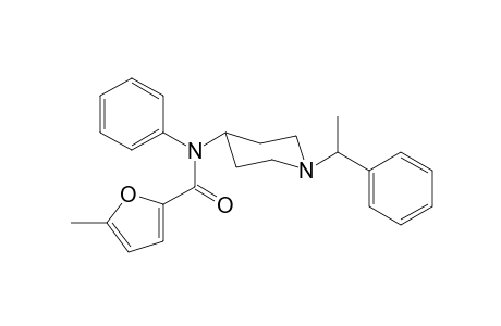 5-Methyl-N-phenyl-N-[1-(1-phenylethyl)piperidin-4-yl]furan-2-carboxamide