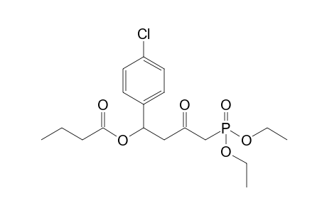 Diethyl 4-butyryloxy-2-oxo-4-(4-chlorophenyl)butylphosphonate