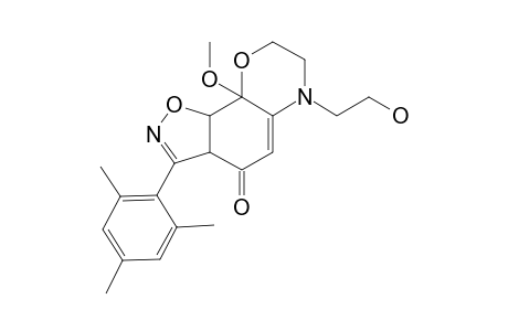 6-(HYDROXYETHYL)-3-MESITYL-9A-METHOXY-7,8,9A,9B-TETRAHYDRO-3AH-1,2-OXAZOLO-[4,5-H]-1,4-BENZOXAZIN-4(6H)-ONE