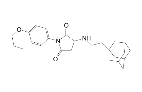 2,5-pyrrolidinedione, 1-(4-propoxyphenyl)-3-[(2-tricyclo[3.3.1.1~3,7~]dec-1-ylethyl)amino]-