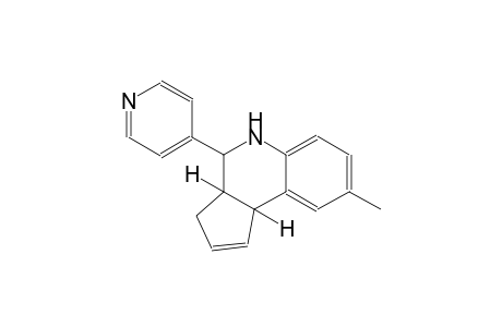 3H-cyclopenta[c]quinoline, 3a,4,5,9b-tetrahydro-8-methyl-4-(4-pyridinyl)-, (3aS,4R,9bR)-