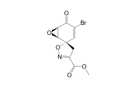 5,6-Epoxy-3-bromospiro[4,5-dihydroisoxazole-5,1'-cyclohex-2'-en-4'-one]-3'-carboxylic acid methyl ester