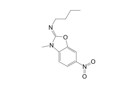 6-Nitro-3-methyl-2-n-butyl-iminobenzoxazole