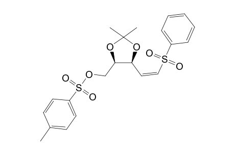 4-[(p-Tolylsulfonyl)oxy]-5-[2'-(phenylsulfonyl)-1'-ethenyl]-2,2-dimethyl-1,3-dioxacyclopentane