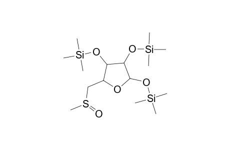D-Ribofuranose, 5-deoxy-5-(methylsulfinyl)-1,2,3-tris-O-(trimethylsilyl)-