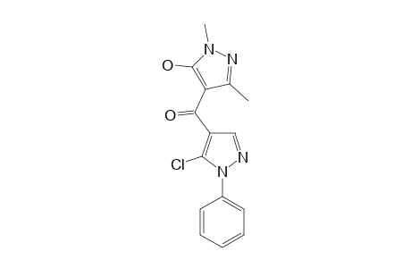 (5-CHLORO-1-PHENYL-1H-PYRAZOL-4-YL)-(5-HYDROXY-1,3-DIMETHYL-1-PHENYL-1H-PYRAZOL-4-YL)-METHANONE