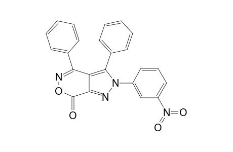 2-(3-NITROPHENYL)-3,4-DIPHENYLPYRAZOLO-[4,3-D]-[1,2]-OXAZIN-7(2H)-ONE