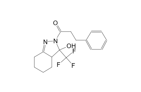 2-(3-phenylpropanoyl)-3-(trifluoromethyl)-3,3a,4,5,6,7-hexahydro-2H-indazol-3-ol