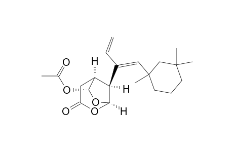 2,7-Dioxabicyclo[3.2.1]octan-3-one, 6-(acetyloxy)-8-[1-[(1,3,3-trimethylcyclohexyl)methylene]-2-propenyl]-, [1.alpha.,5.alpha.,6.alpha.,8S*[Z(R*)]]-(+)-