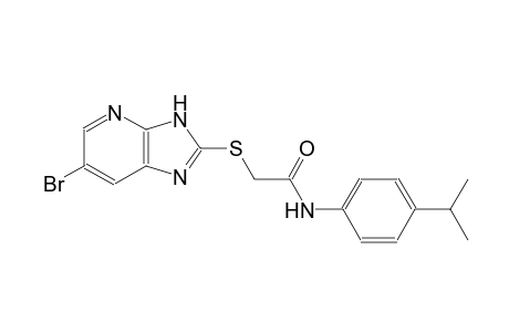 2-[(6-bromo-3H-imidazo[4,5-b]pyridin-2-yl)sulfanyl]-N-(4-isopropylphenyl)acetamide