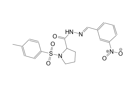 proline, 1-[(4-methylphenyl)sulfonyl]-, 2-[(E)-(3-nitrophenyl)methylidene]hydrazide