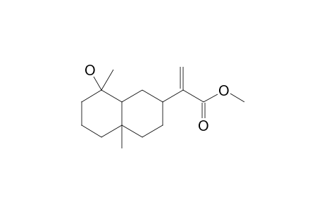 4,10-DIMETHYL-4-HYDROXY-7-(1'-METHOXYCARBONYLVINYL)-BICYCLO-[4.4.0]-DECANE