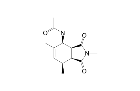 4N-ACETYLAMINO-2,5,7-TRIMETHYL-CIS-3A,4,7,7A-TETRAHYDROISOINDOLE-1,3-DIONE